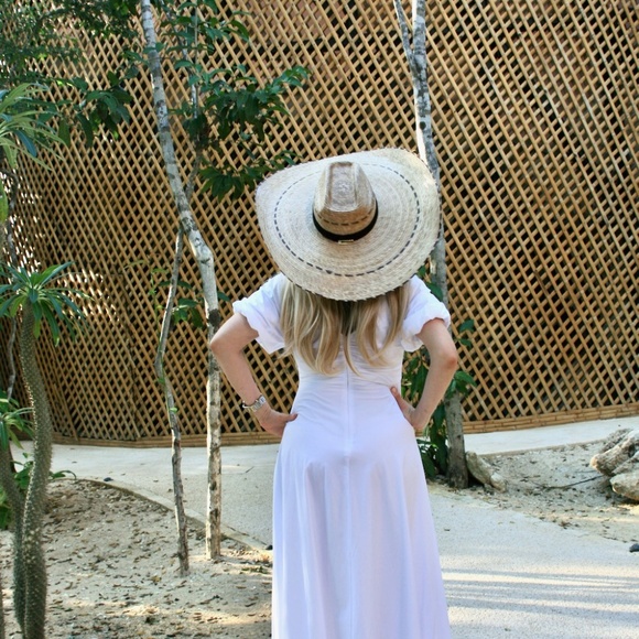 HAT 8 SECONDS WESTERN WIDE CURBED BRIM PALM HAT main image 10